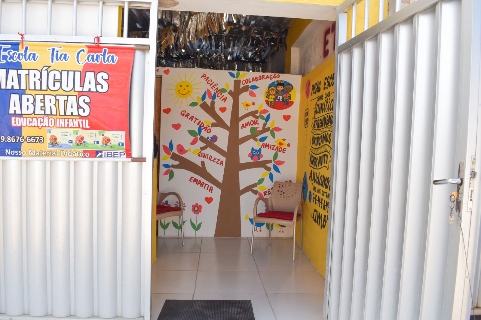 Atividade coletiva na escola